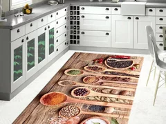 Covor antiderapant pentru bucatarie 120x180 cm - condimente culinare